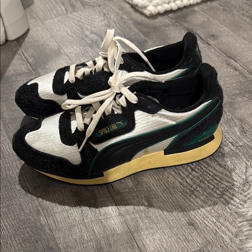 Puma (Neverworn collection) Space Lab Black and Green Sneakers